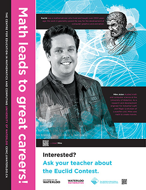 Waterloo Math marketing poster