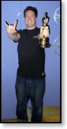 Holding the Alias|Wavefront Oscar&reg; Statuette